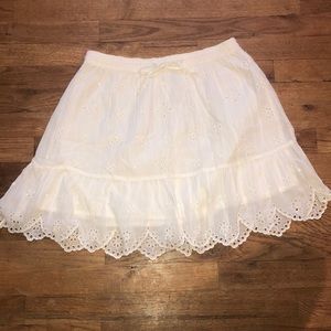 White lace skirt from Aerie